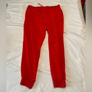 Brand new Mandala Poppy Red high waisted jogger scrub pants